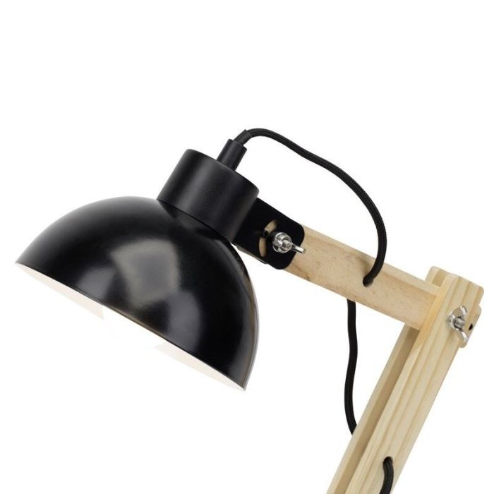 Flexo negro moderno, Allegra, con interruptor