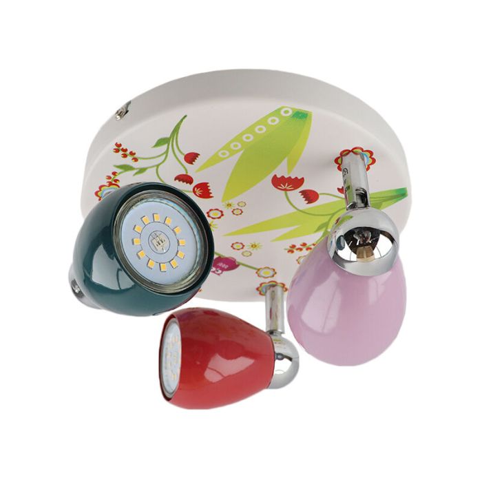 Foco de techo infantil multicolor de metal, Bauke