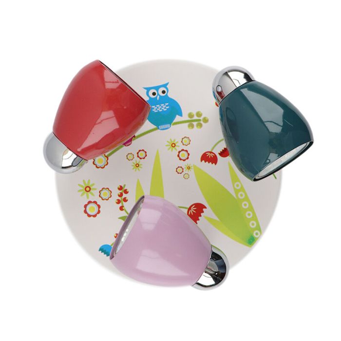 Foco de techo infantil multicolor de metal, Bauke