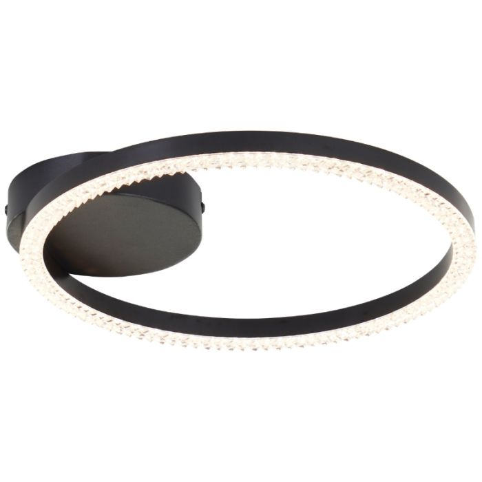 Lámpara de techo negra diseño, Maladon, 14W, 3000K LED