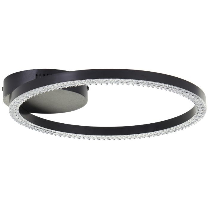 Lámpara de techo negra diseño, Maladon, 14W, 3000K LED