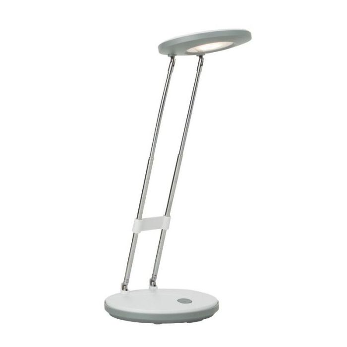 Flexo blanco de plástico, Mariama, 3,3W, 3000K LED, con interruptor
