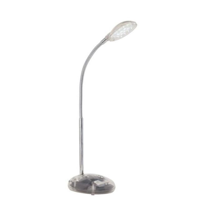 Flexo transparente de plástico, Marenthe, 2W, 6000K LED, con interruptor