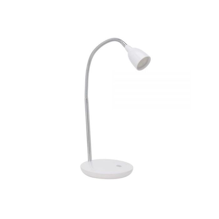 Flexo blanco de plástico, Kit, 3W, 3000K LED, con interruptor