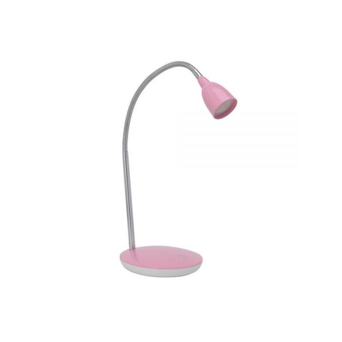 Flexo rosa de plástico, Kit, 3W, 3000K LED, con interruptor