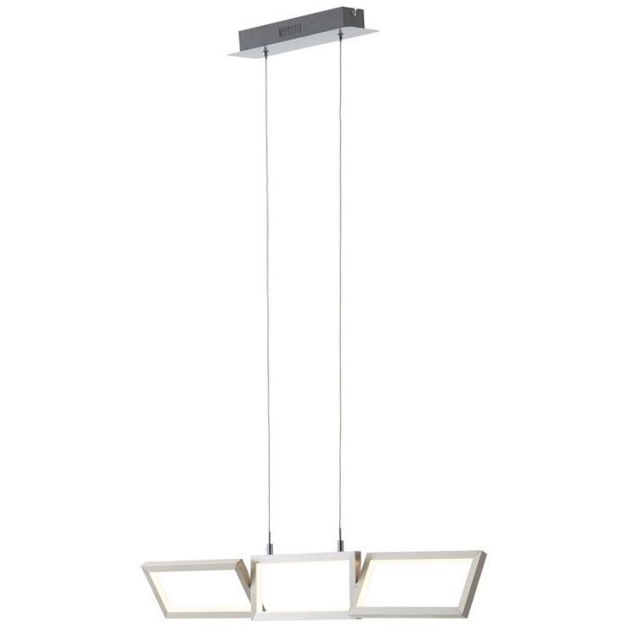 Lámpara colgante plateada moderna, Sara, 30W, 3000K LED