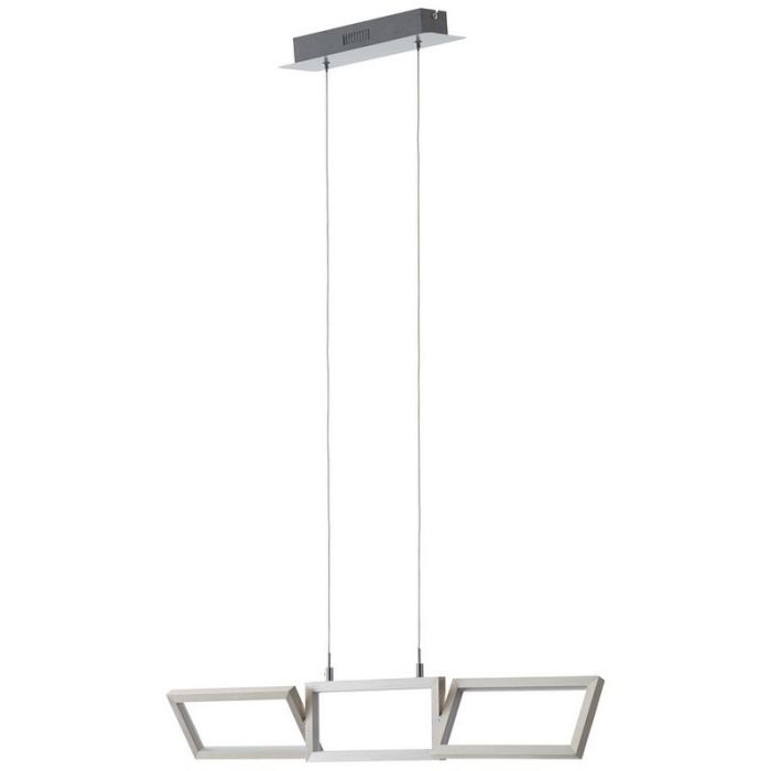 Lámpara colgante plateada moderna, Sara, 30W, 3000K LED