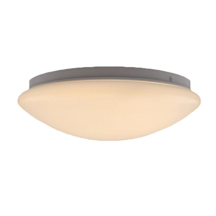 Lámpara de techo con sensor blanca de plástico, Djalissa, 12W, 3000K LED, IP44