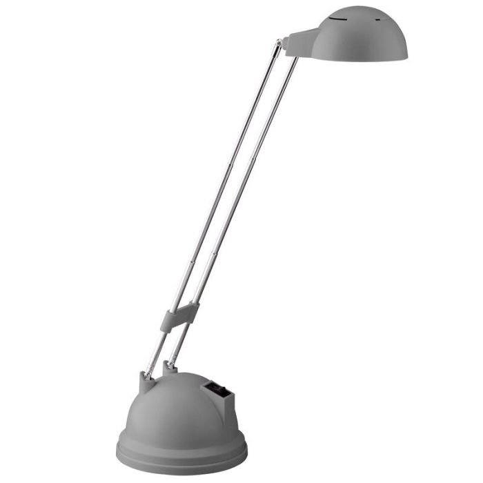 Flexo gris moderno, Louna, 6W, 2700K LED, con interruptor