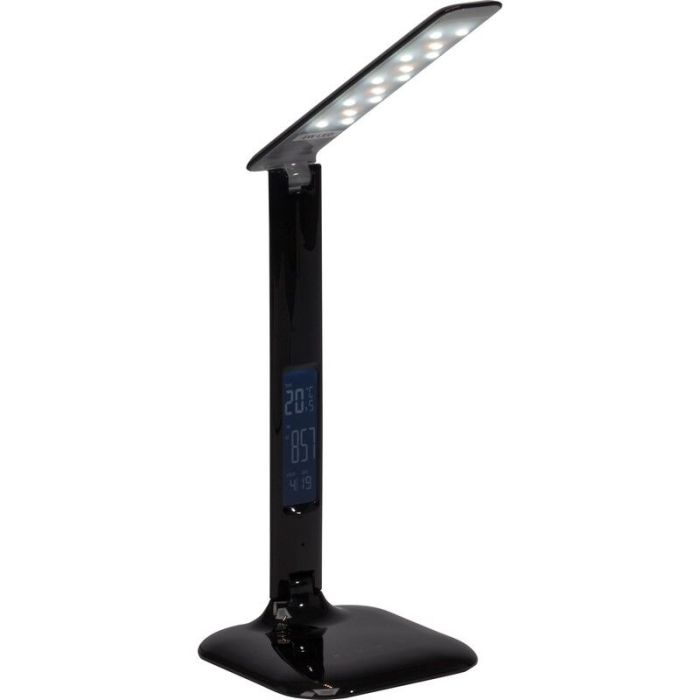 Flexo negro moderno, Naila, 5W, ajustable entre luz blanco cálido y frío LED, con regulador táctil