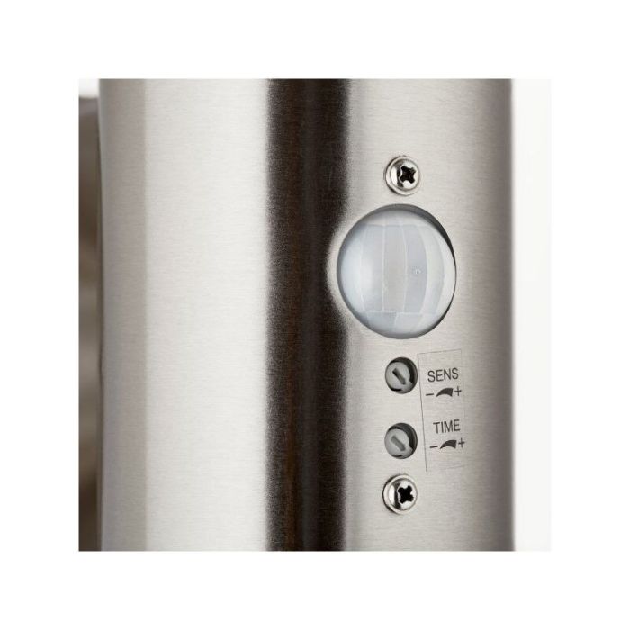Aplique exterior con sensor de movimiento cromado de plástico, Sage, 4W, 3000K LED, IP44