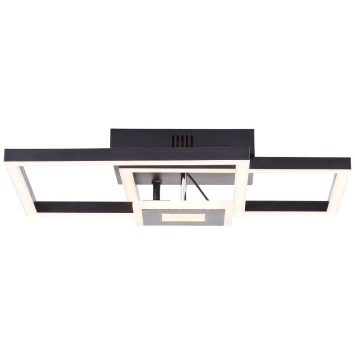 Lámpara de techo negra diseño, Volkert, 22W, 3000K LED
