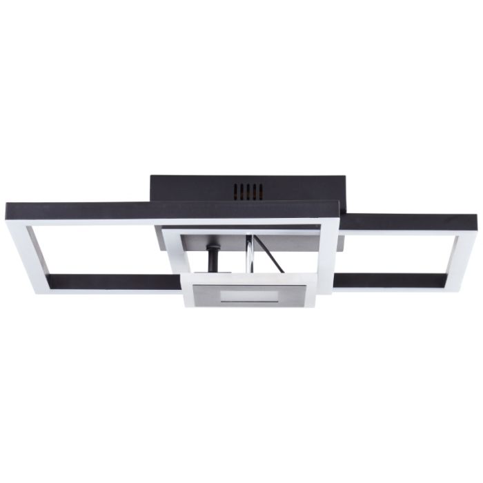 Lámpara de techo negra diseño, Volkert, 22W, 3000K LED