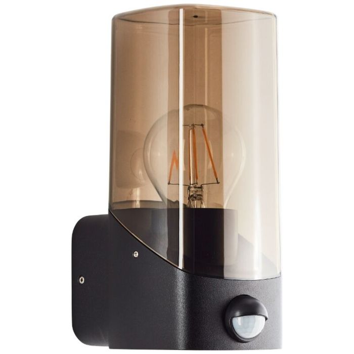 Aplique exterior con sensor de movimiento gris moderno, Klasina, IP44