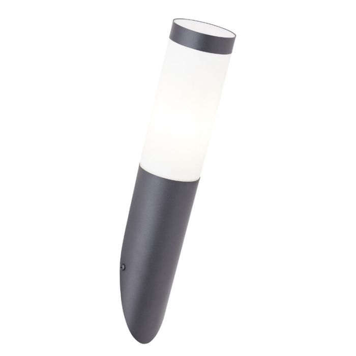 Lámpara exterior negra de metal, Meis, IP44