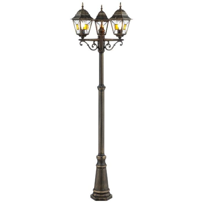 Lámpara exterior color óxido antigua, Levinus, IP44