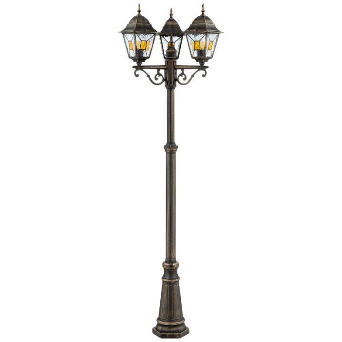 Lámpara exterior color óxido antigua, Levinus, IP44
