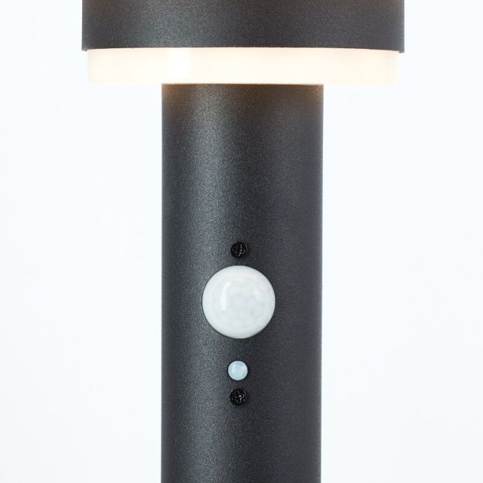 Lámpara de pie solar exterior negra moderna, Lonneke, 3W, 3000K LED, IP44