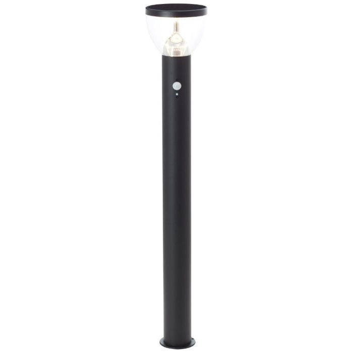 Lámpara de pie solar exterior negra moderna, Saar, 3W, 3000K LED, IP44