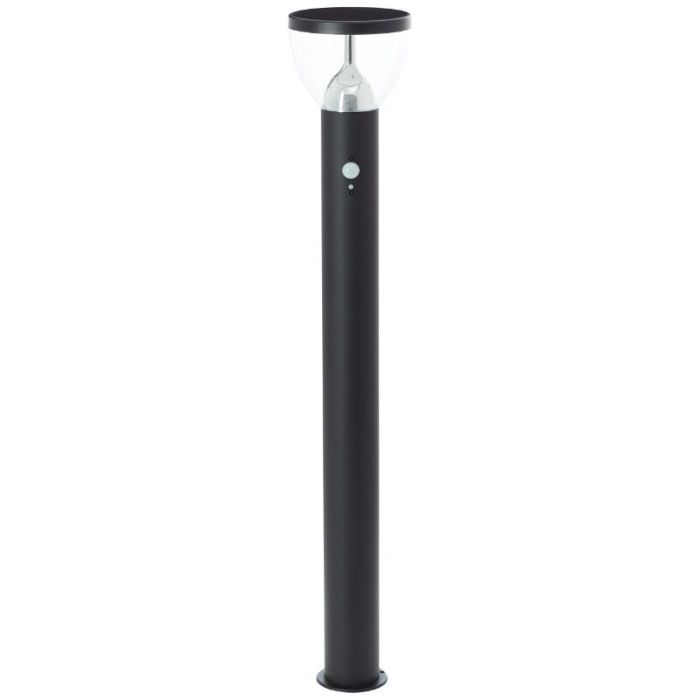 Lámpara de pie solar exterior negra moderna, Saar, 3W, 3000K LED, IP44