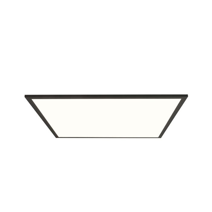Lámpara de techo panel LED negra moderna, Bojan, 40W, 4000K LED