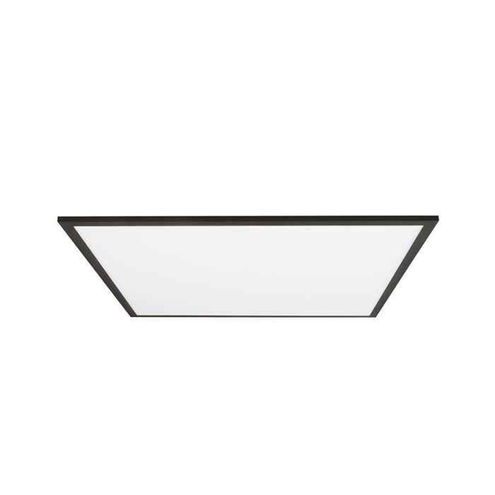 Lámpara de techo panel LED negra moderna, Bojan, 40W, 4000K LED