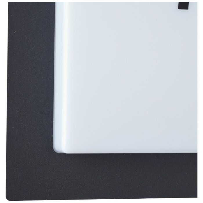 Número de casa con luz negro de aluminio, Nurcan, 15W, 3000K LED, IP44