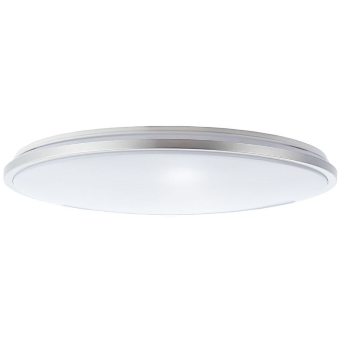 Plafón de techo blanco moderno, Haron, 60W, color de luz ajustable LED, con mando a distancia