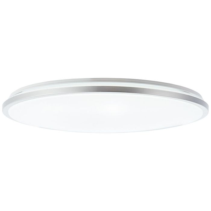 Plafón de techo blanco moderno, Haron, 60W, color de luz ajustable LED, con mando a distancia