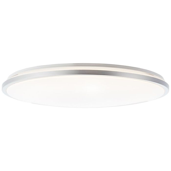 Plafón de techo blanco moderno, Haron, 60W, color de luz ajustable LED, con mando a distancia
