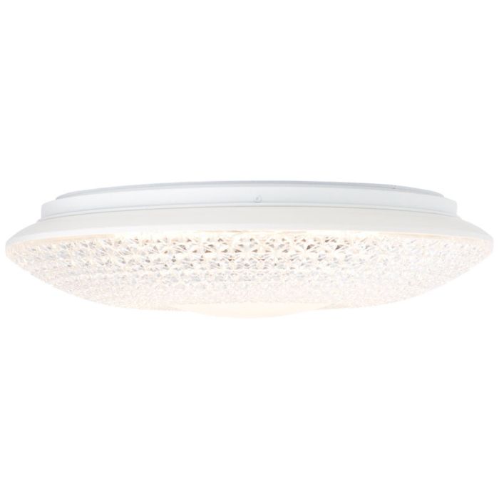 Plafón de techo cromado diseño, Kaz, 24W, 3000K LED
