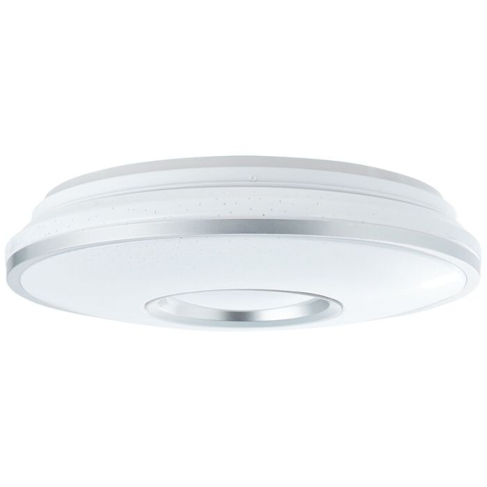 Plafón de techo blanco moderno, Guled, 24W, color de luz ajustable LED, con mando a distancia
