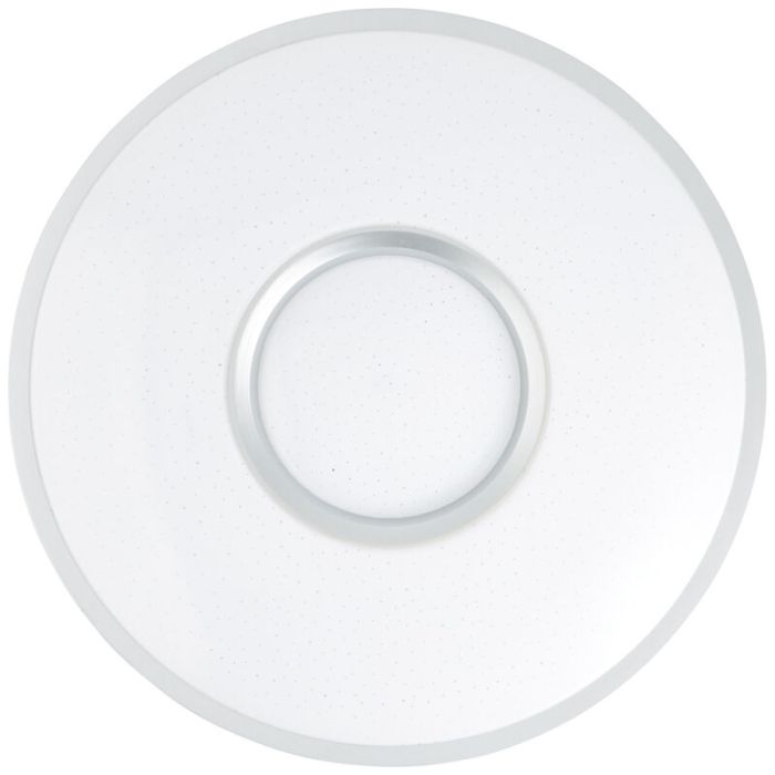 Plafón de techo blanco moderno, Guled, 24W, color de luz ajustable LED, con mando a distancia
