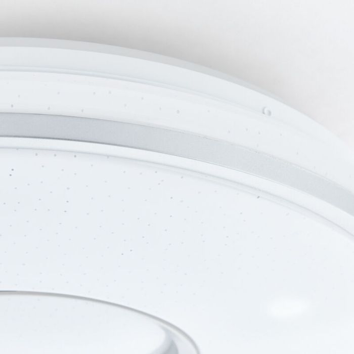 Plafón de techo blanco moderno, Guled, 24W, color de luz ajustable LED, con mando a distancia