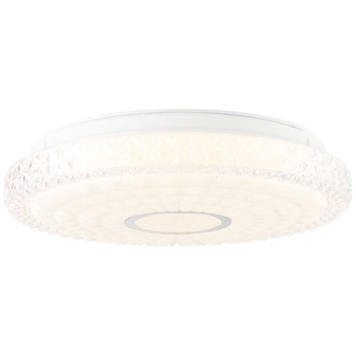 Plafón de techo cromado diseño, Jenine, 12W, 3000K LED