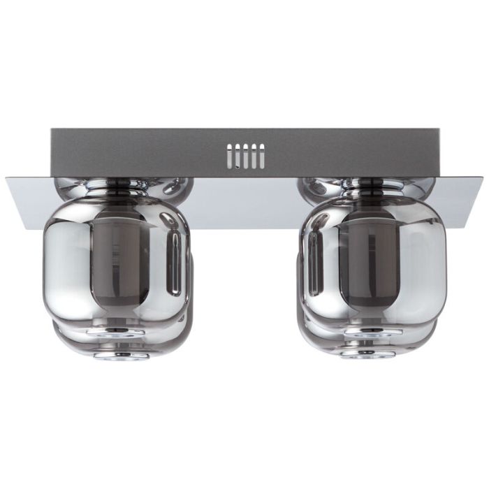 Lámpara de techo cromada diseño, Emmely, 22W, 3000K LED