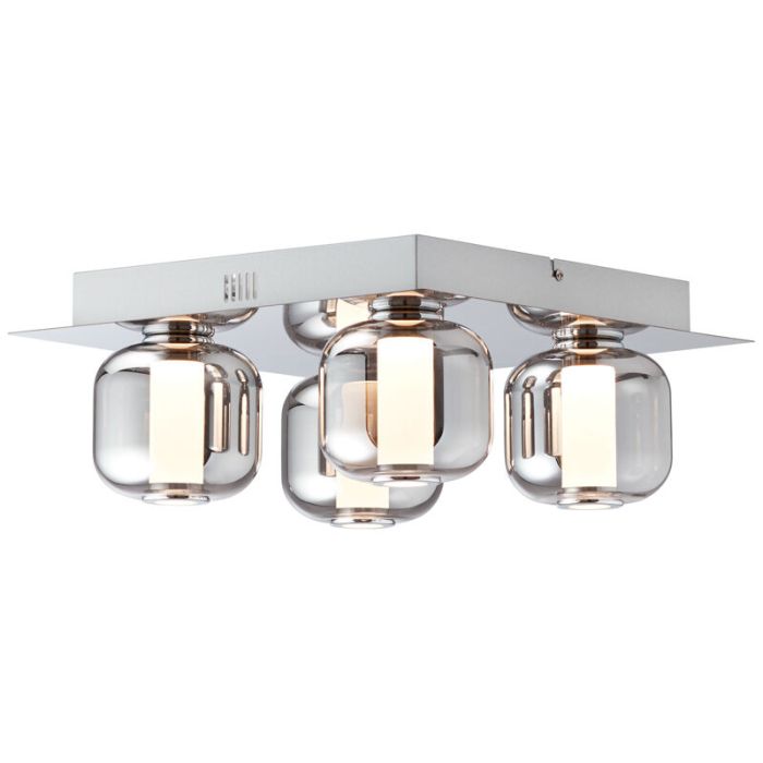 Lámpara de techo cromada diseño, Emmely, 22W, 3000K LED