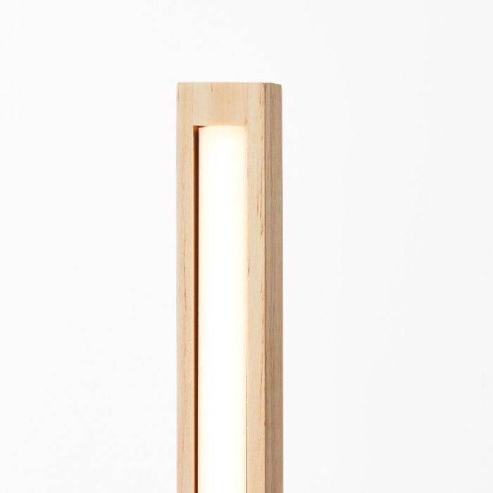 Lámpara de pie de lectura marrón rústica, Renuka, 12W, 3000K LED, con interruptor