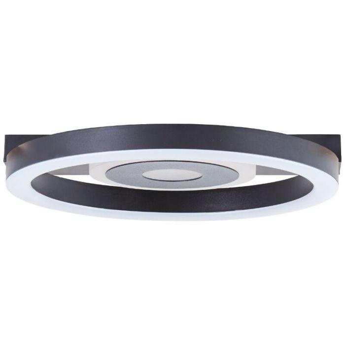 Plafón de techo negro diseño, Konrad, 9W, 3000K LED