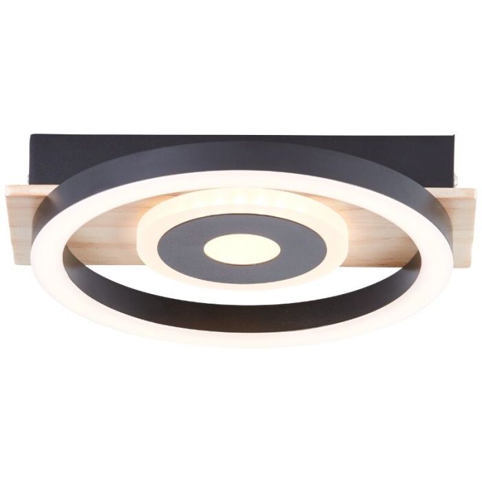 Plafón de techo marrón diseño, Konrad, 9W, 3000K LED