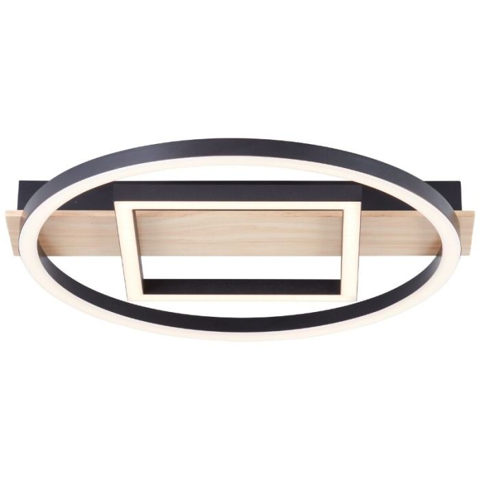Plafón de techo marrón diseño, Konrad, 20W, 3000K LED