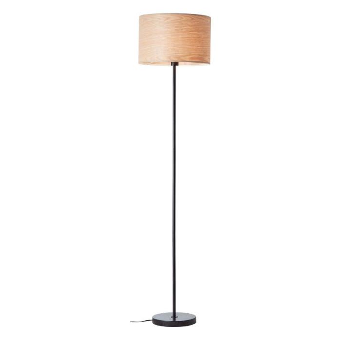 Lámpara de pie de madera beige, Enna, con interruptor