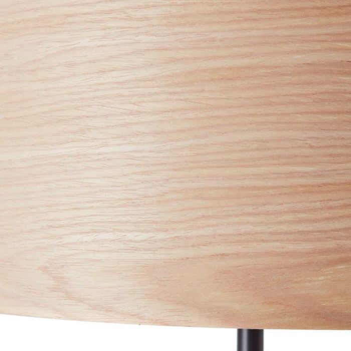 Lámpara de pie de madera beige, Enna, con interruptor
