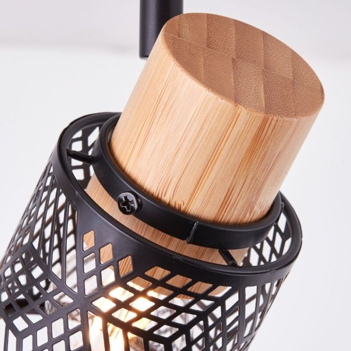 Foco de techo de madera negro, Sherona