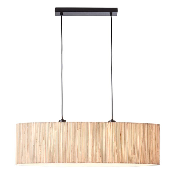 Lámpara colgante beige rústica, Wenda