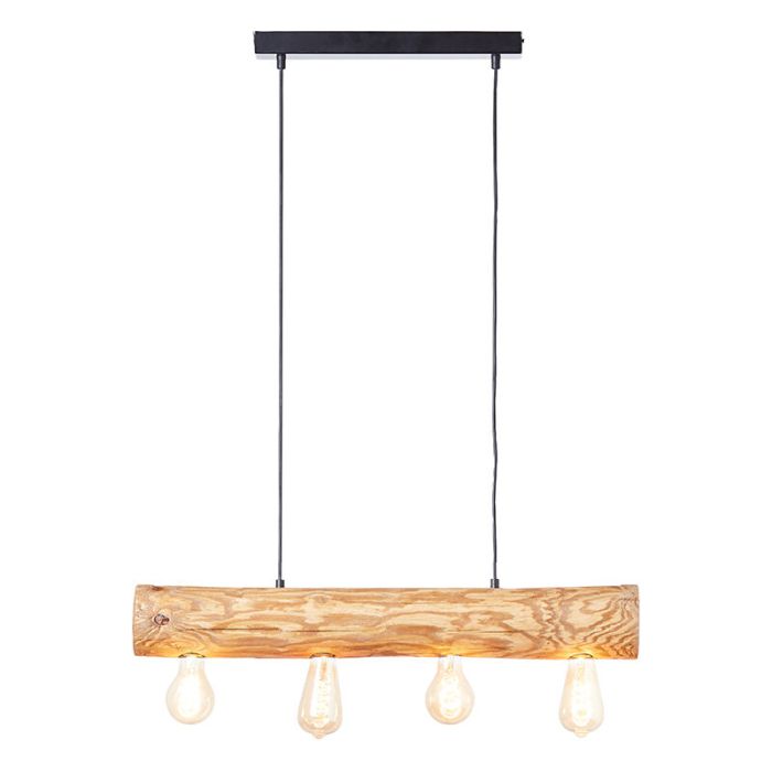 Lámpara colgante de madera marrón, Sibren