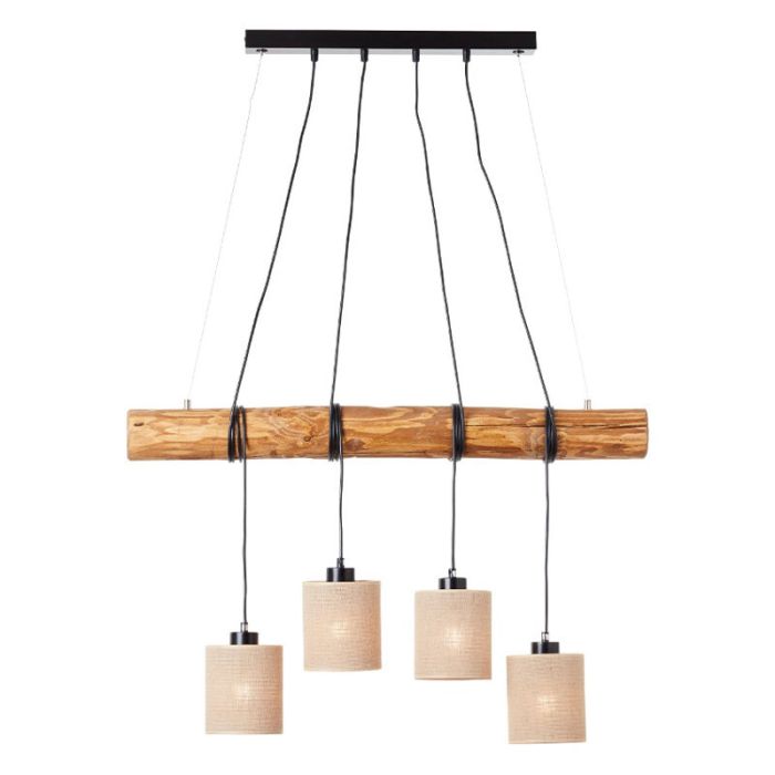 Lámpara colgante de madera marrón, Veronique