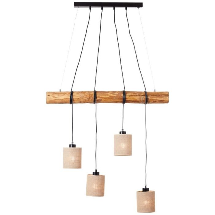 Lámpara colgante de madera marrón, Veronique