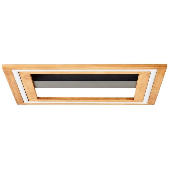 Plafón de techo de madera marrón, Enise, 24W, 3000K LED