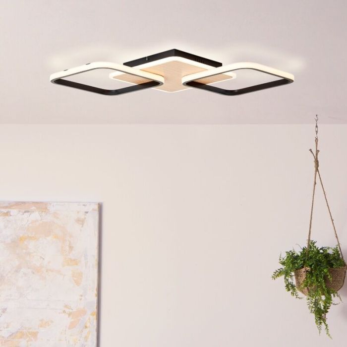 Plafón de techo marrón moderno, Rawan, 40W, 3000K LED
